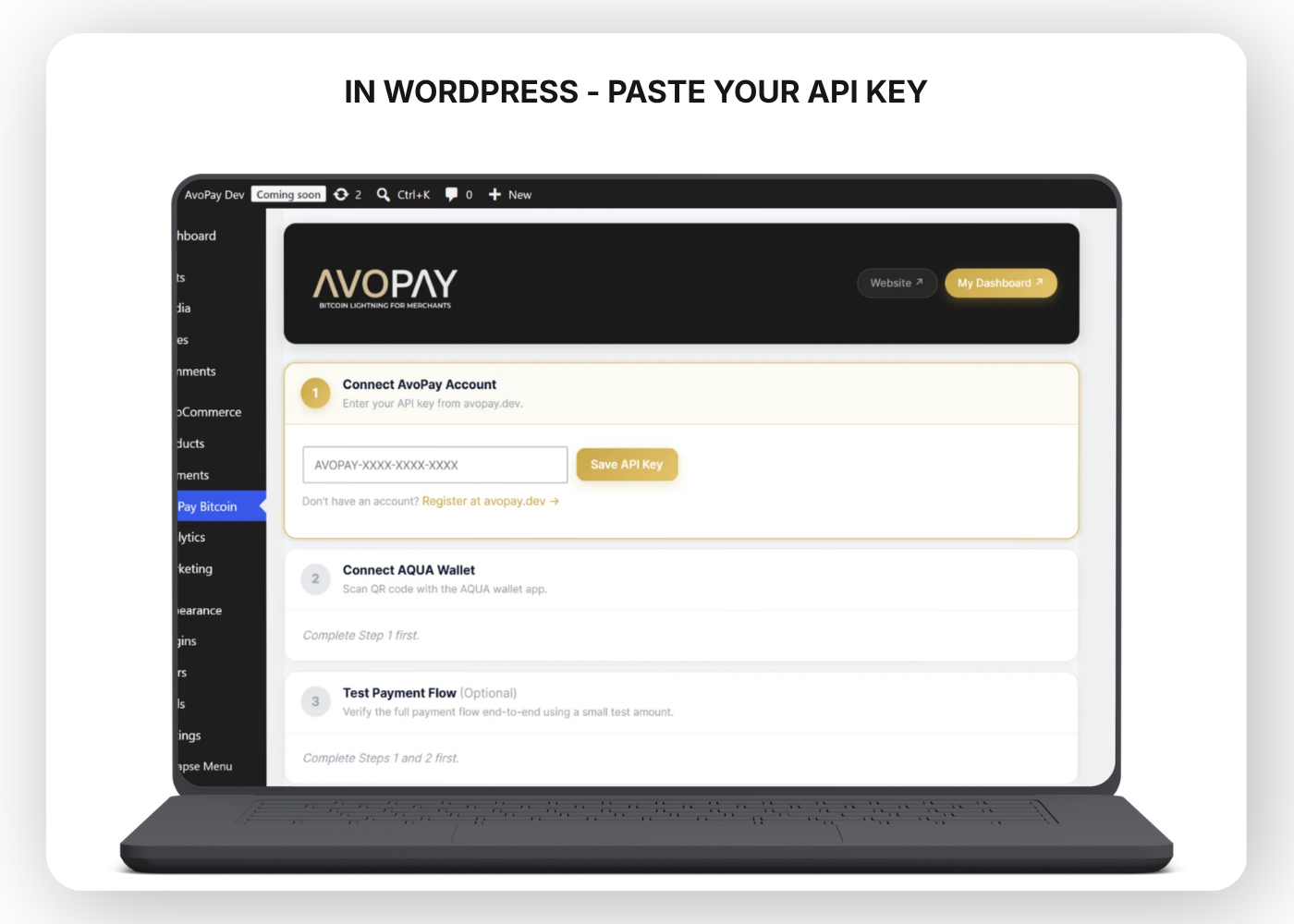 Step 3 — WooCommerce setup